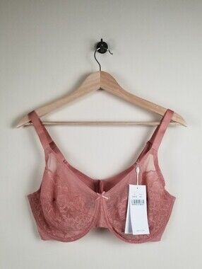 HSIA Lace Mesh Underwire Bra Size 38DDD NWT